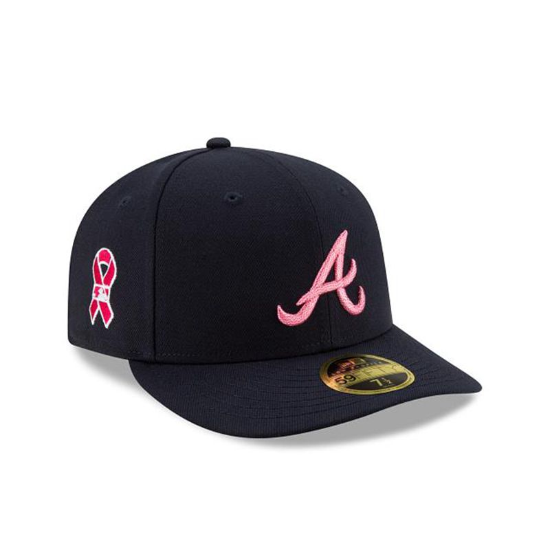 MLB Atlanta Braves Mother's Day Low Profile 59Fifty Fitted (SGC6550) - Blue New Era Caps